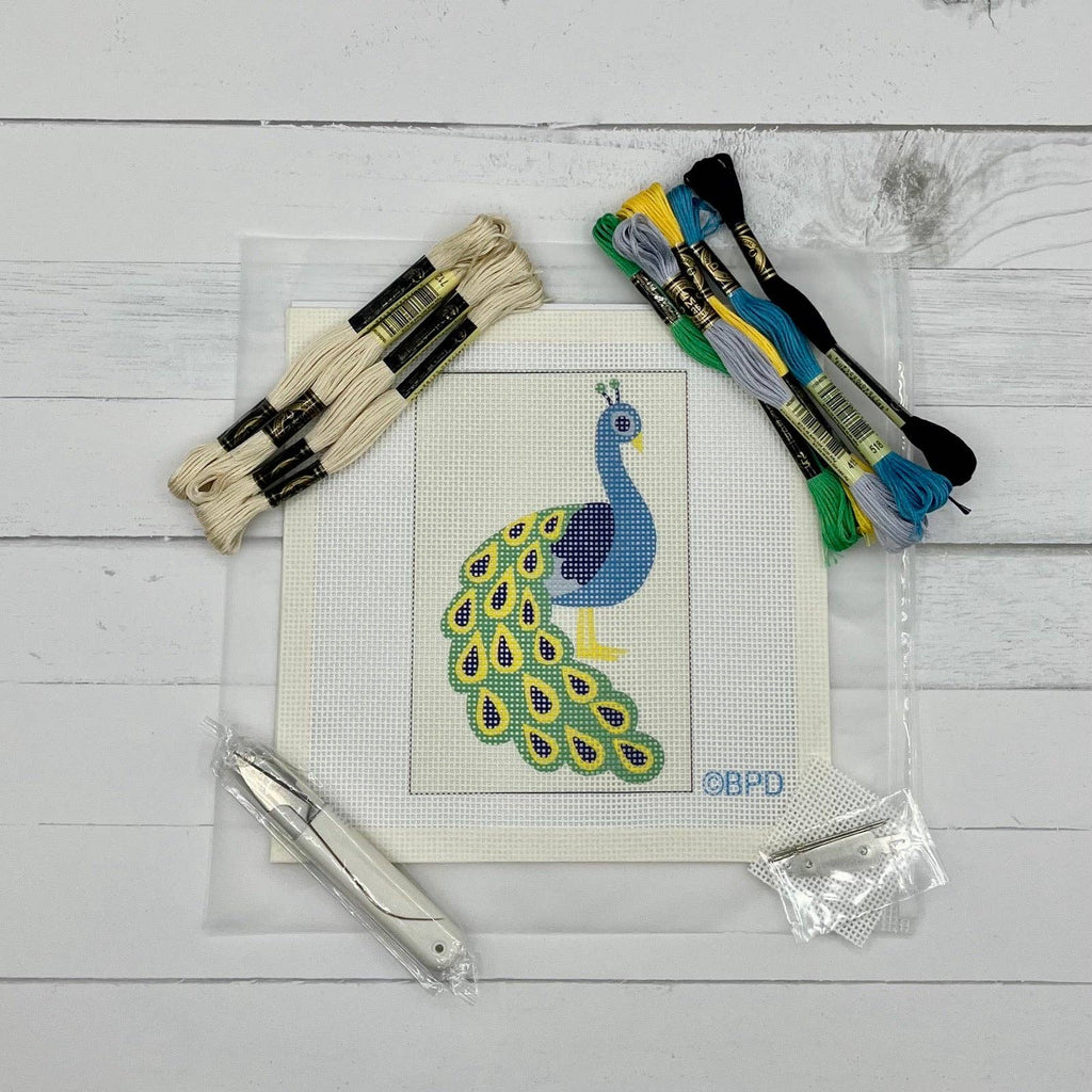 Peacock Needlepoint Design