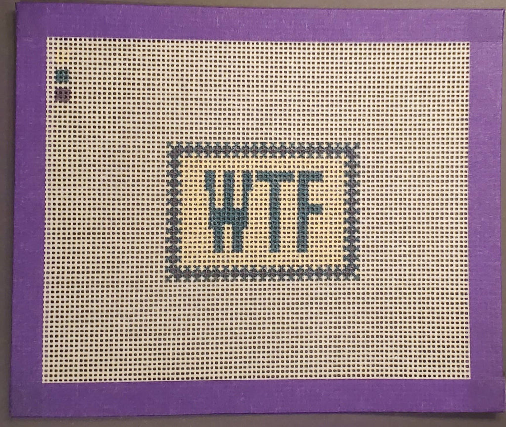 Needlepoint canvas WTF mood series beginner