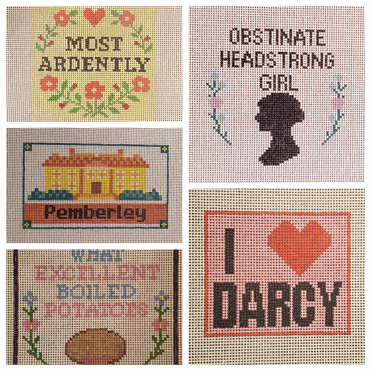Needlepoint canvas Pride and Prejudice Darcy