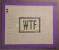 Needlepoint canvas WTF mood series beginner