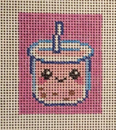 Boba needlepoint hand painted canvas 14 mesh