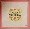 Needlepoint canvas Pride Prejudice Most Ardently