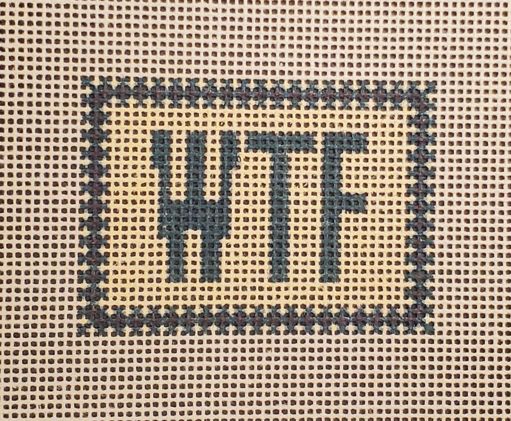 Needlepoint canvas WTF mood series beginner