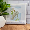 Manatee (with frog) Needlepoint Design
