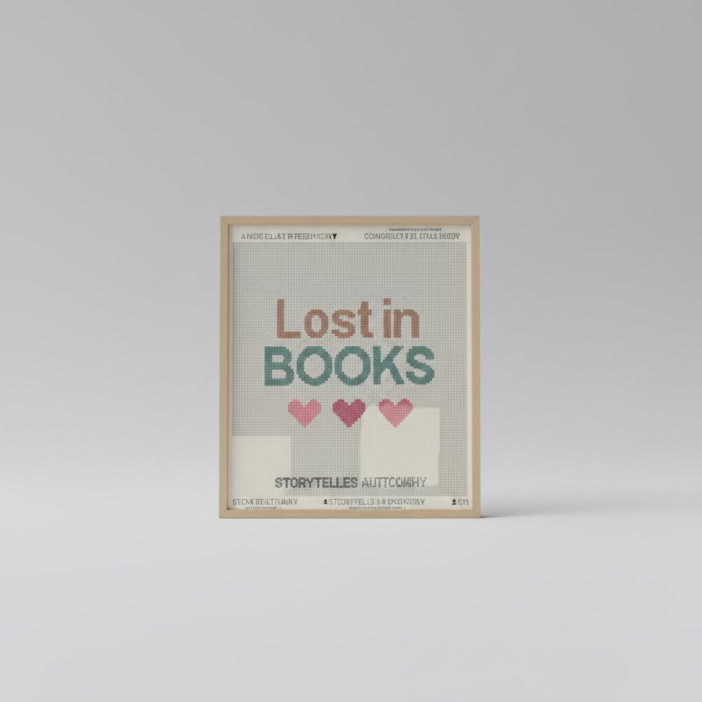 Storyteller Stitchery -Lost in Books