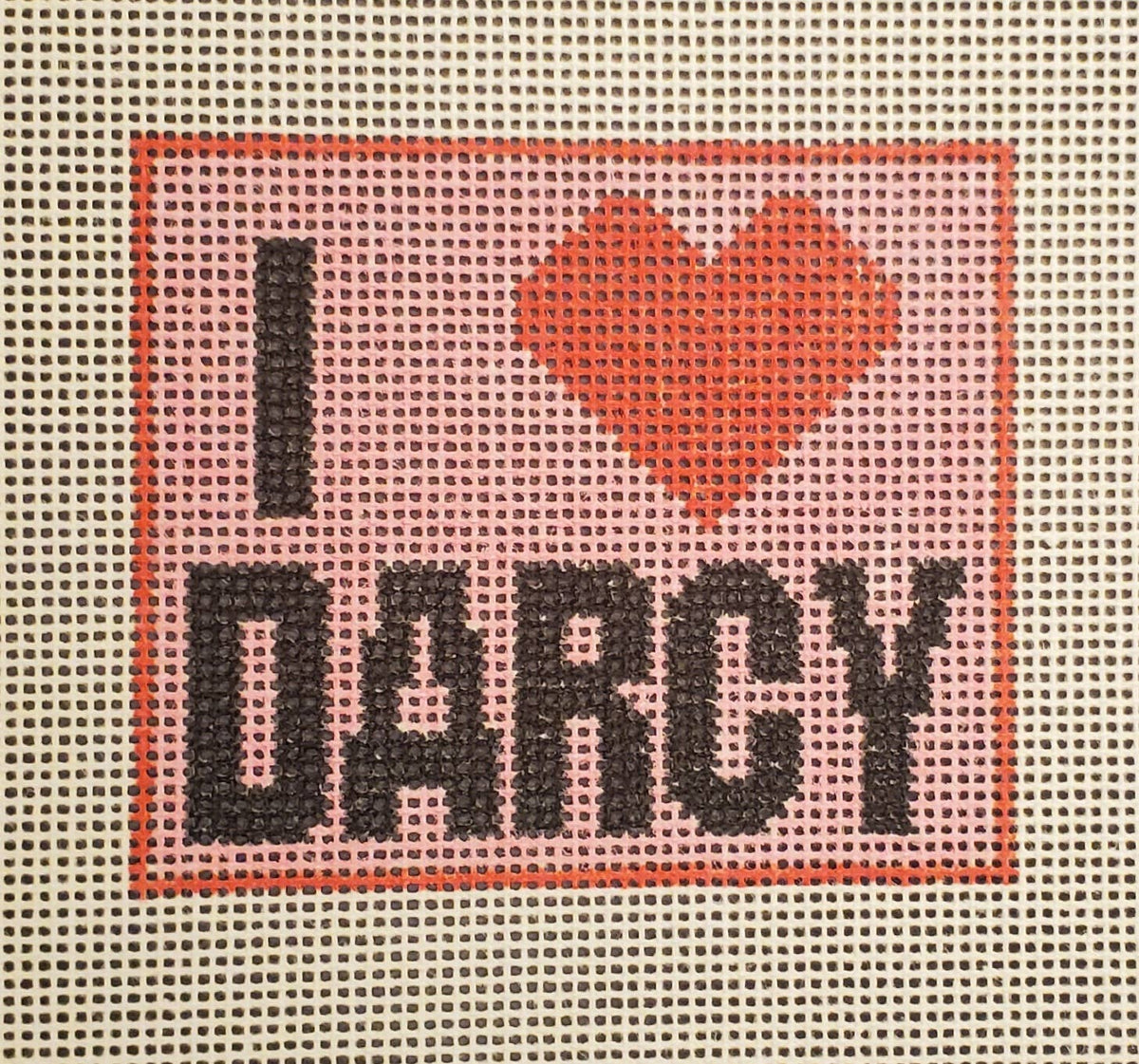 Needlepoint canvas Pride and Prejudice Darcy